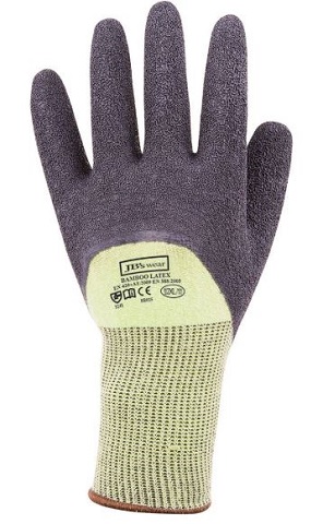 JB's Bamboo Latex Crinkle 3/4 Dipped Glove 8R025