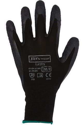 JB's Black Latex Gloves 8R003