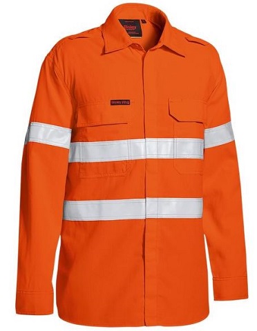 TenCate Tecasafe® Plus 480 Taped Hi Vis FR Vented Shirt BS8238T