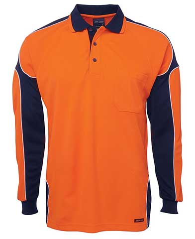 JB's Hi Vis L/S Arm Panel Polo 6AP4L