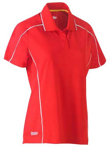 Bisley Women's Cool Mesh Polo With Reflective Piping BKL1425