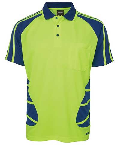 JB's Hi Vis S/S Spider Polo 6HSP
