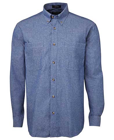 JB's L/S Cotton Chambray Shirt 4C