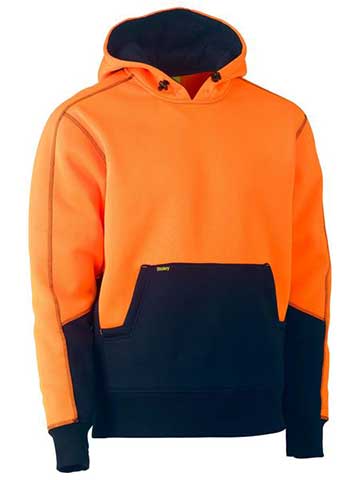 Bisley Hi Vis Fleece Hoodie Pullover BK6619