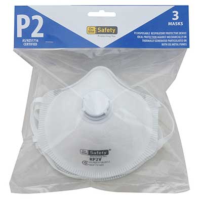 ASW Round Respirator With Valve P2VR3